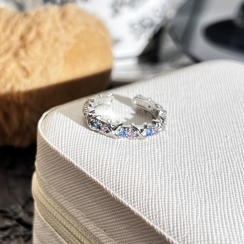 Wholesale Cross  Flower Fashion Ring