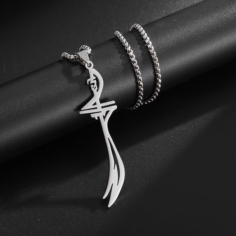 Wholesale Arabian Sword Stainless Steel  Necklace