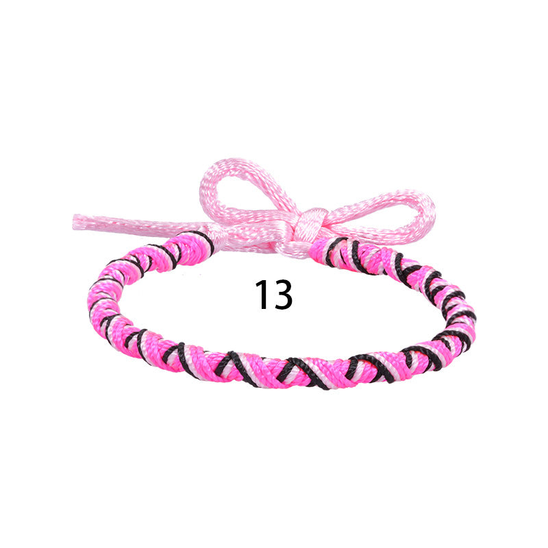 Wholesale Bohemian Style Colorful Hand-woven Rope Wear Bracelet