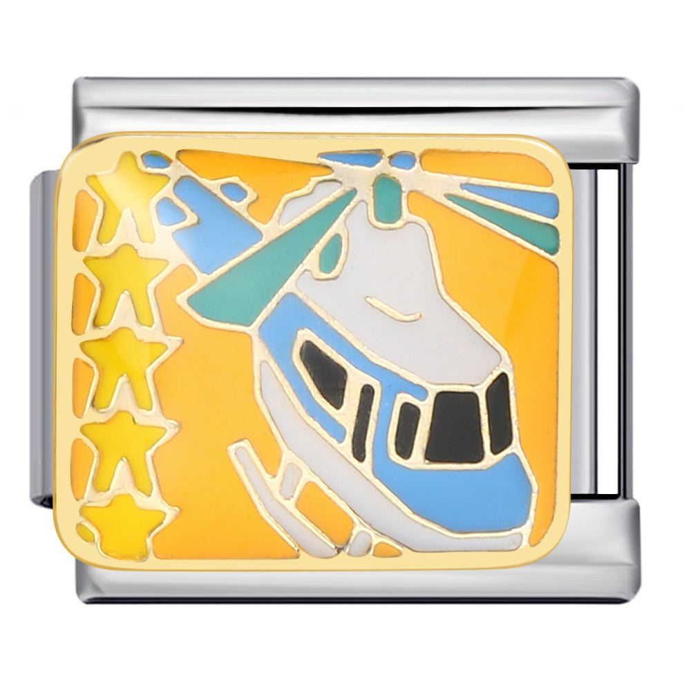 Wholesale Italian Charm Bracelet 9mm DIY Splicing Removable Stainless Steel Composable Bracelet