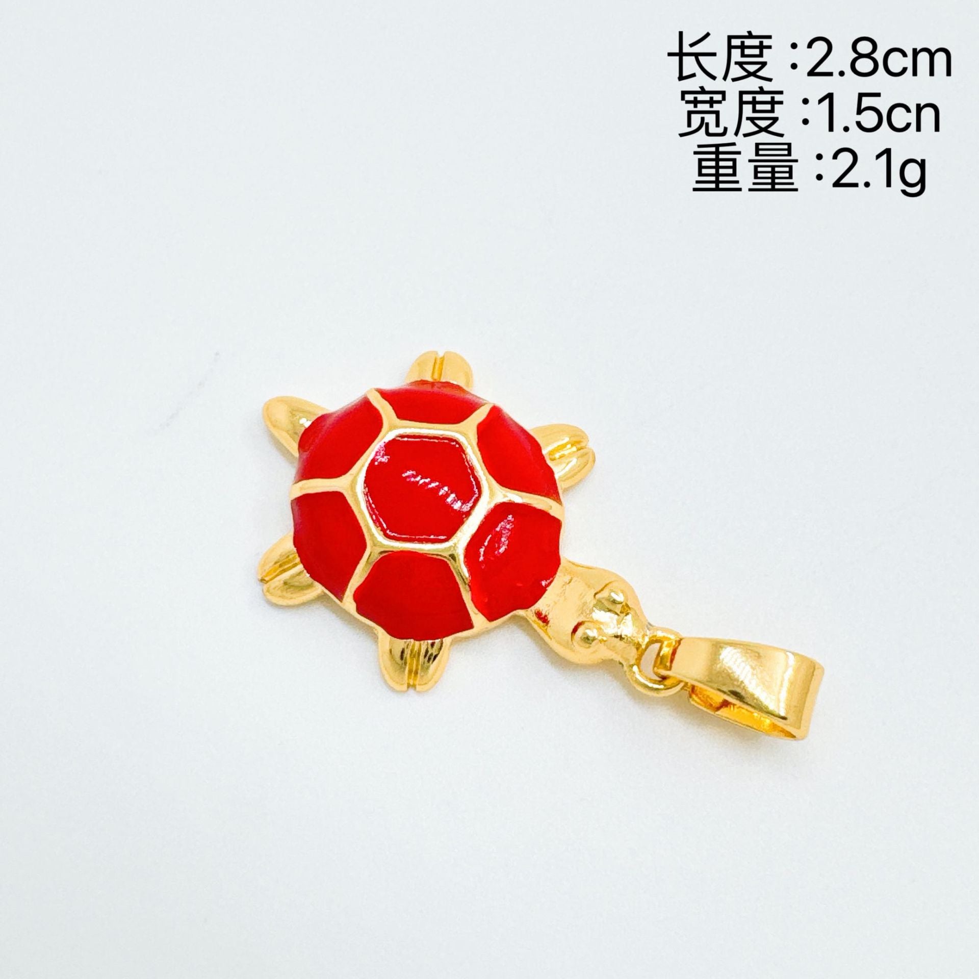 Wholesale Gold Plated Copper Ocean Turtle Enamel Pendant Necklace Fashion Jewelry Accessory for Party Gift Boutique Resale