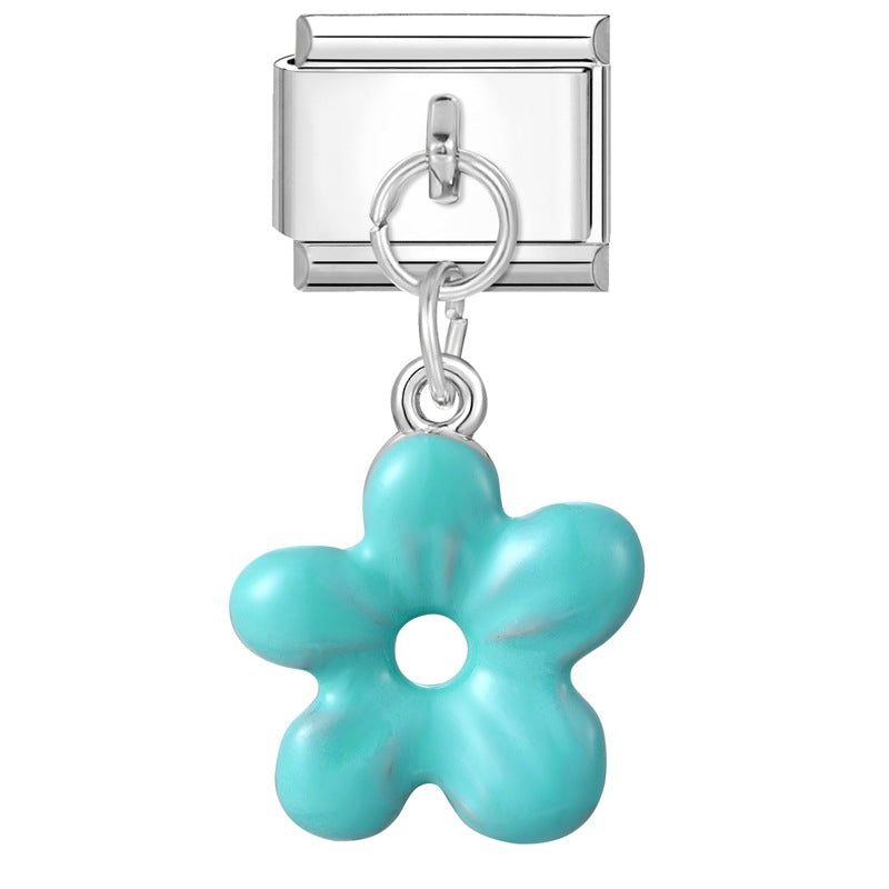 Wholesale Italian Charm Bracelet 9mm DIY Splicing Creative Pendant Stainless Steel Composable Bracelet