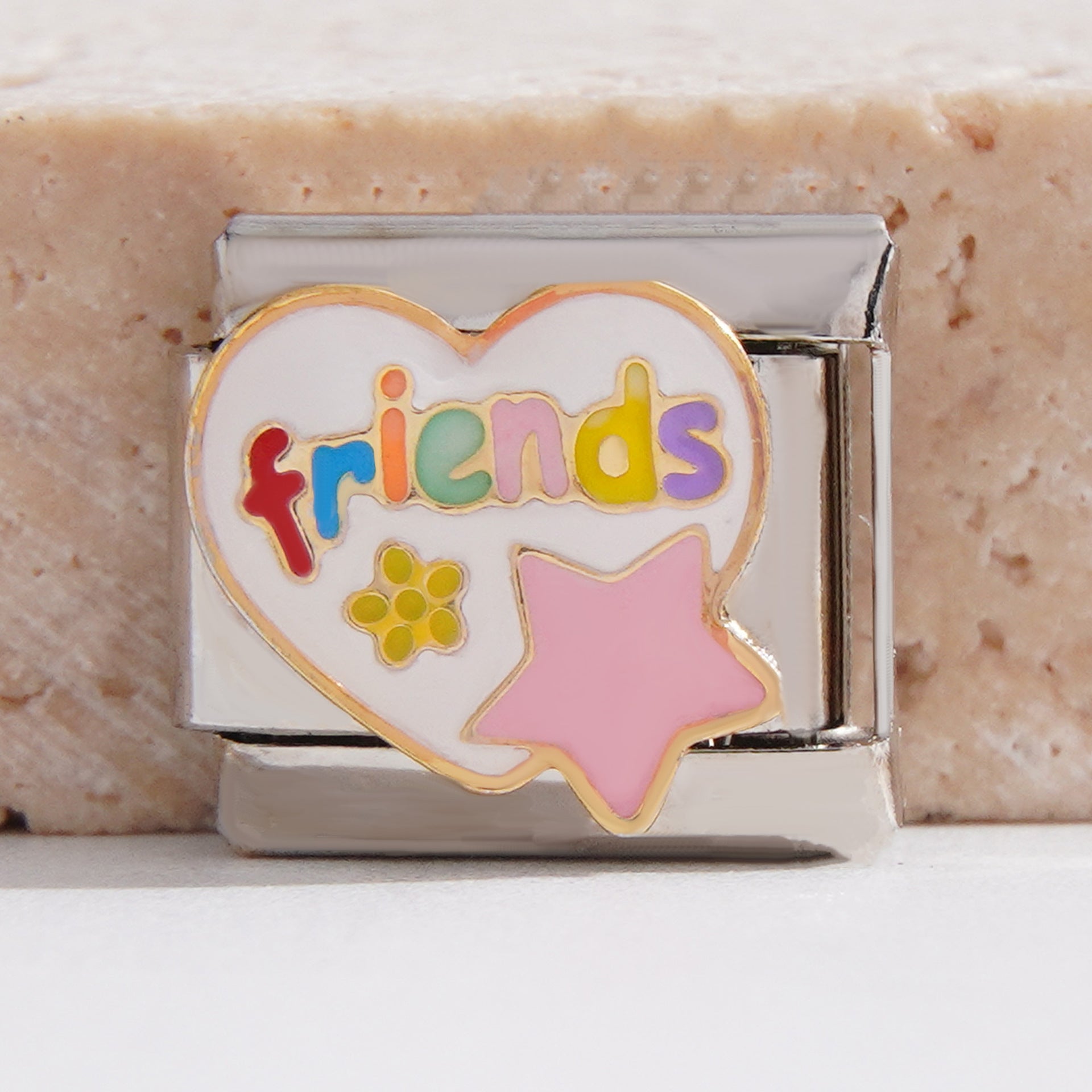 Wholesale Italian Charm Bracelet 9mm DIY Splicing Personalized English Stainless Steel Composable Bracelet