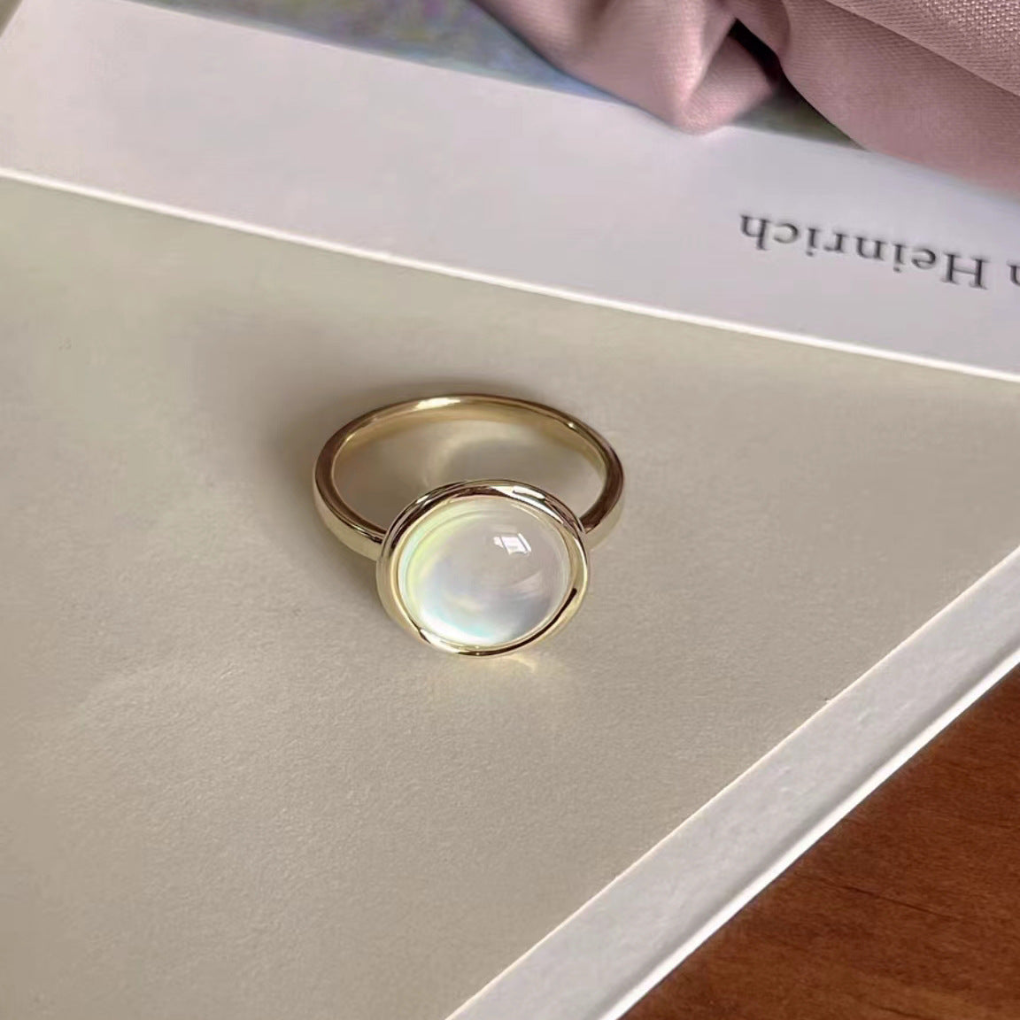 Wholesale Pearl flower open ring