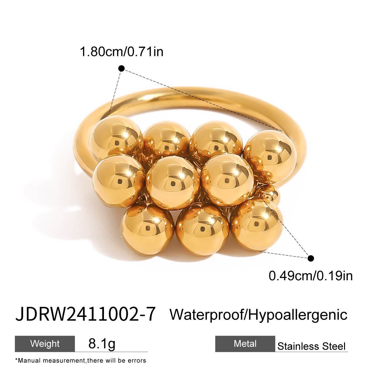 Wholesale 18k gold stainless steel gold and silver color matching small ring