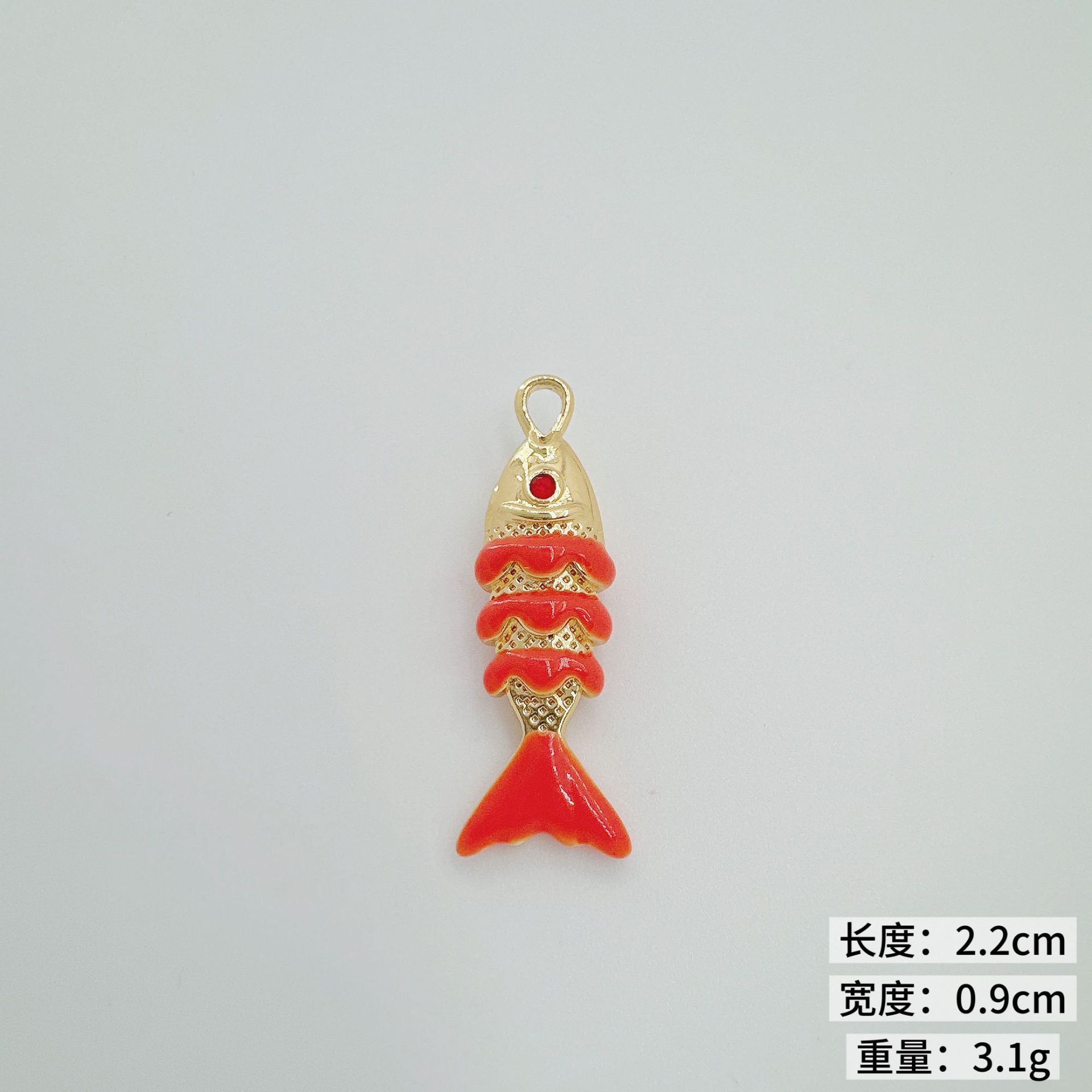 Wholesale Colorful Koi Carp Copper Gold Plated Necklace Fashion Jewelry Accessory Boutique Resale