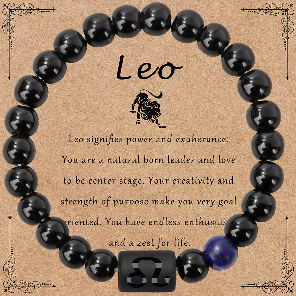 Wholesale Vintage Zodiac Sign Bracelet Natural Stone Bracelet ACC-BT-GEB001