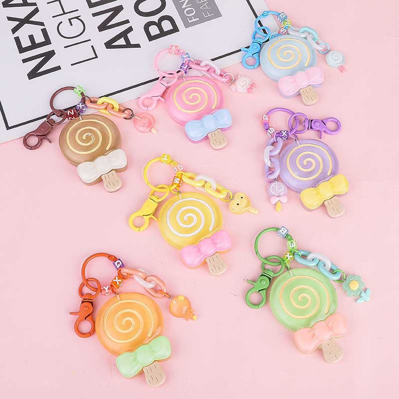 Wholesale Lollipop Resin Keychain Lanyard Keychain ACC-KC-ShuoT017
