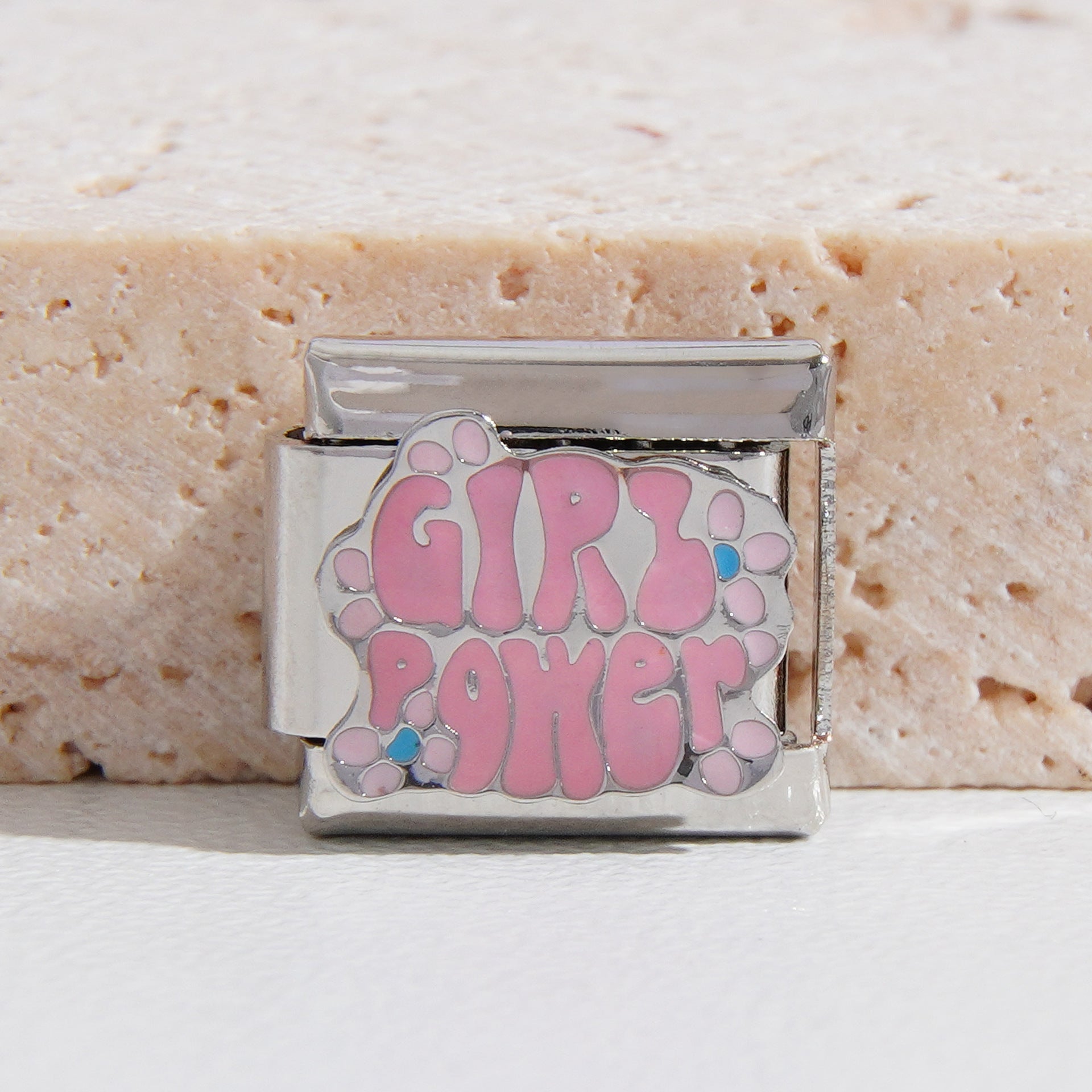 Wholesale Italian Charm Bracelet 9mm DIY Splicing All-match English Stainless Steel Composable Bracelet