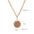 Wholesale stainless steel inlaid red shell pendant necklace colorful crystal zircon beaded  necklace
