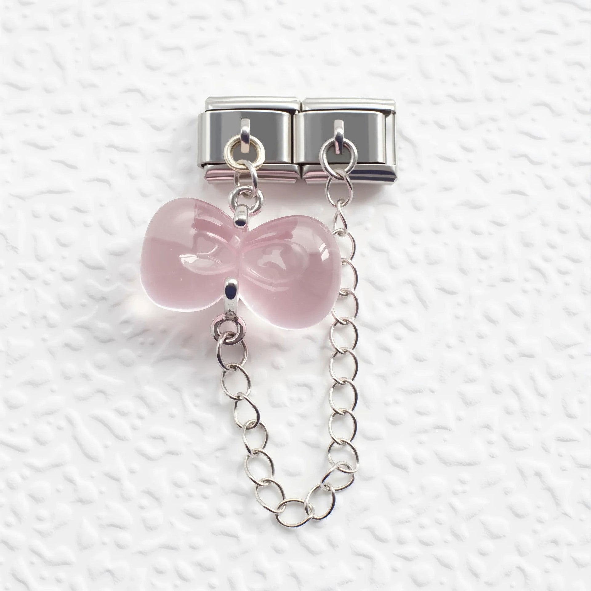 Wholesale 5pcs/pack Makeup &  Accessories Enamel Italian Charms Single Section Creative Stainless Steel Composable Bracelet