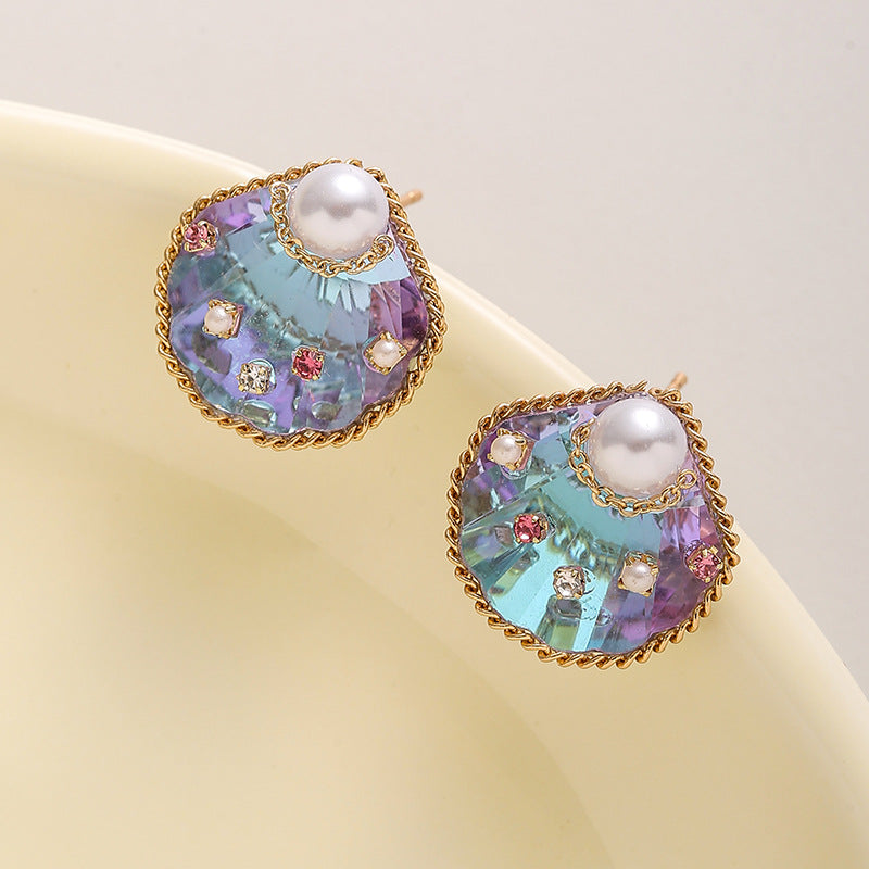 Wholesale Light luxury flower earrings