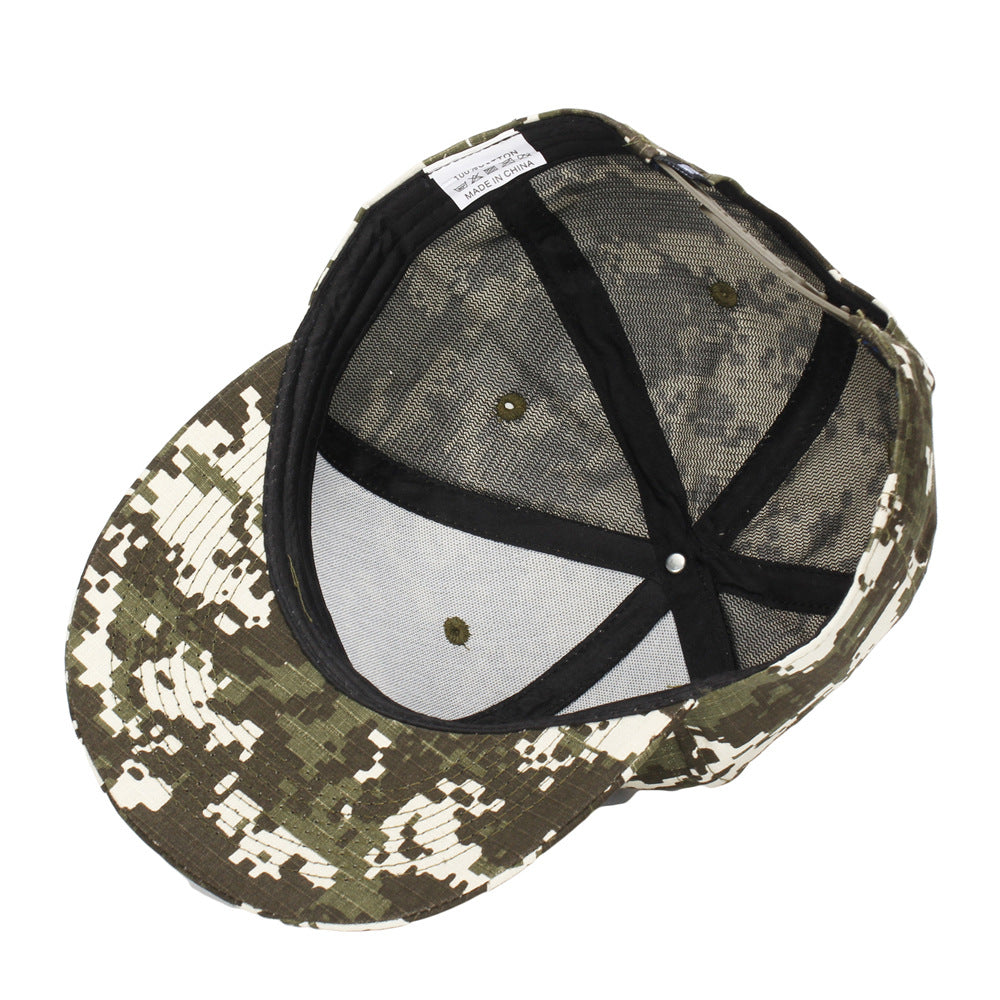 Wholesale camouflage color matching flat brim baseball cap