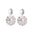Wholesale Titanium steel pleated geometric  irregular round square lovely earrings