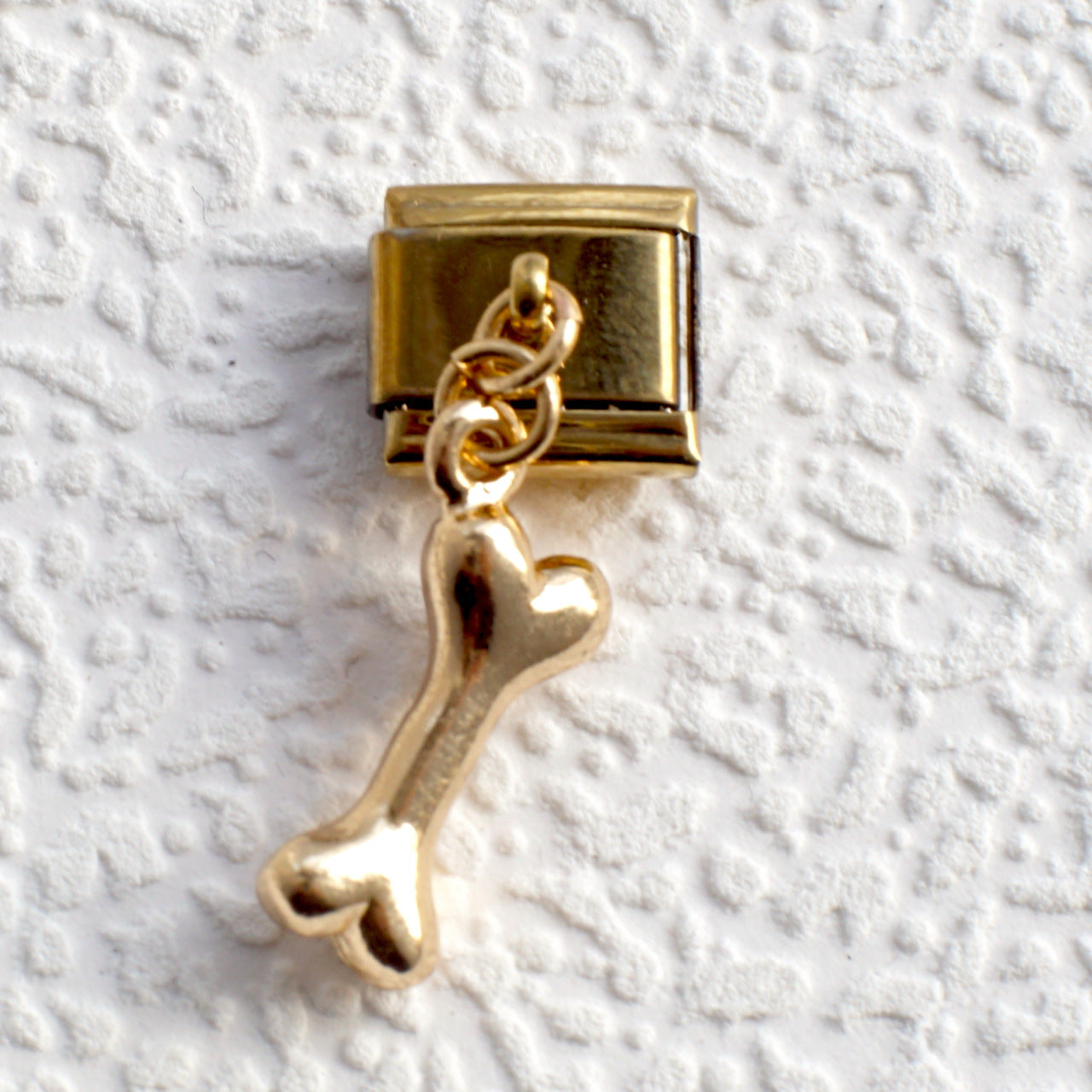 Wholesale 5pcs Italian Charm Bracelet 9mm DIY Splicing Gold Series Pendant Stainless Steel Composable Bracelet