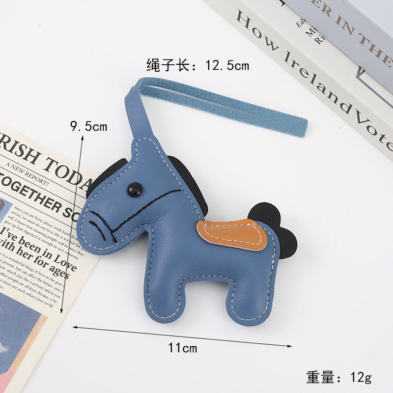 Wholesale Pu Leather Pony Bag Decoration Pendant Keychain
