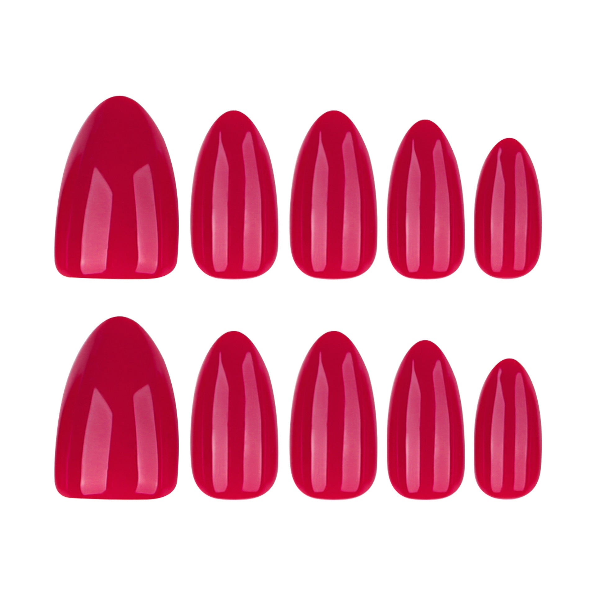 Wholesale 24 Pieces/box Red Solid Bow Nails Kits Nail Stickers