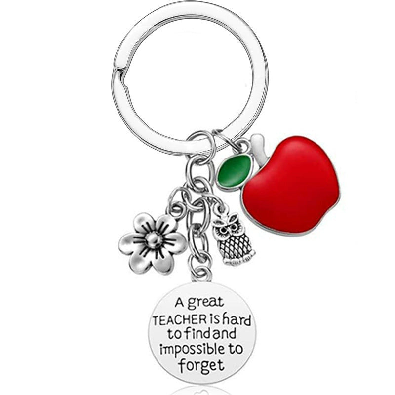 Wholesale Teachers' Day  Engraving Stainless Steel Keychain