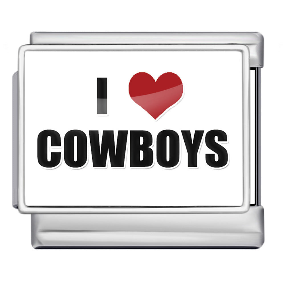 Wholesale 5pcs Italian Charm Bracelet 9mm DIY Image-designed heart-shaped round Creative Stainless Steel Composable Bracelet