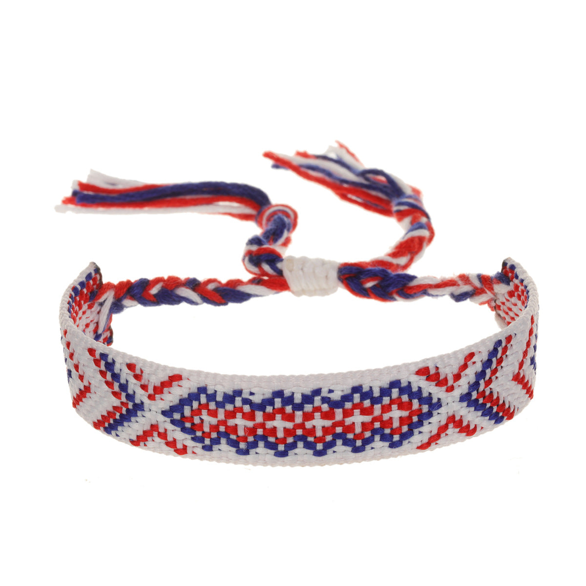 Wholesale Nepalese Style Handmade Friendship Rainbow Rope Adjustable Bracelet Jewelry Accessory Boutique Resale