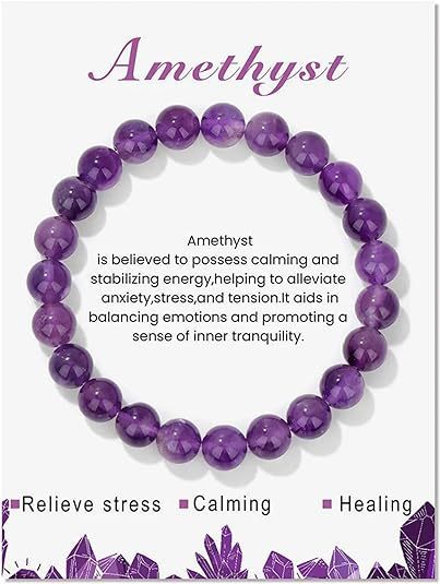 Wholesale  8mm natural stone bracelet elastic beaded   bracelet