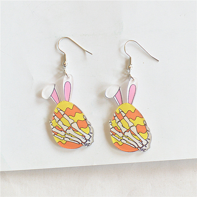 Wholesale Easter Cute Acrylic Print Earrings