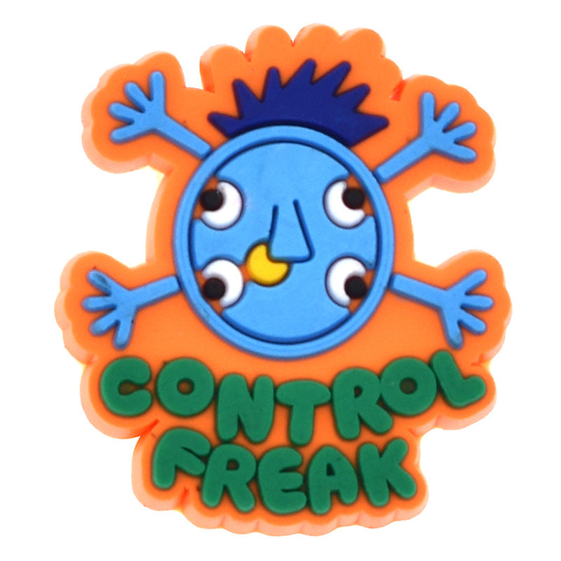 Wholesale Random 100pcs Monster Series PVC Soft Rubber Shoe Buckle Decoration ACC-SC-RYY073