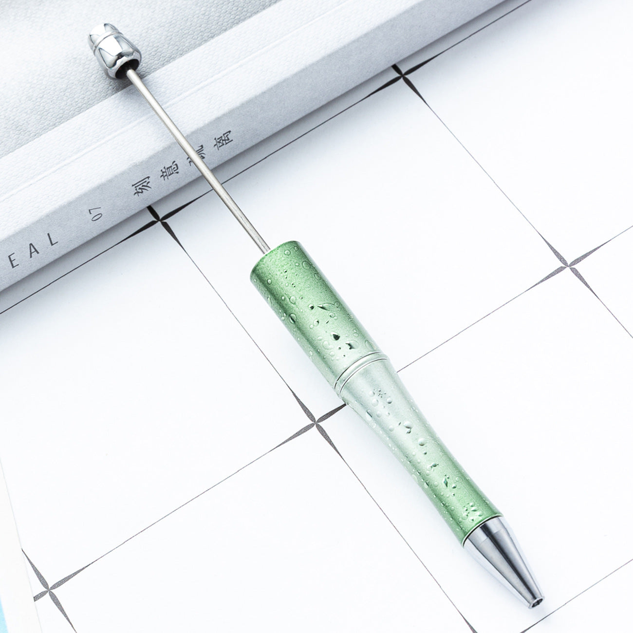 Wholesale diy starry sky beadable pen creative UV plating beadable pens