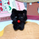 Wholesale Plush Cat Keychain with Big Eyes and Fish Pendant Decorative Accessory
