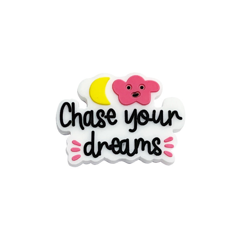 Wholesale 10pcs Cartoon Letter Series Focal Beads DIY Bead Accessories