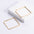 Wholesale Stainless steel  square earrings square large coil earrings