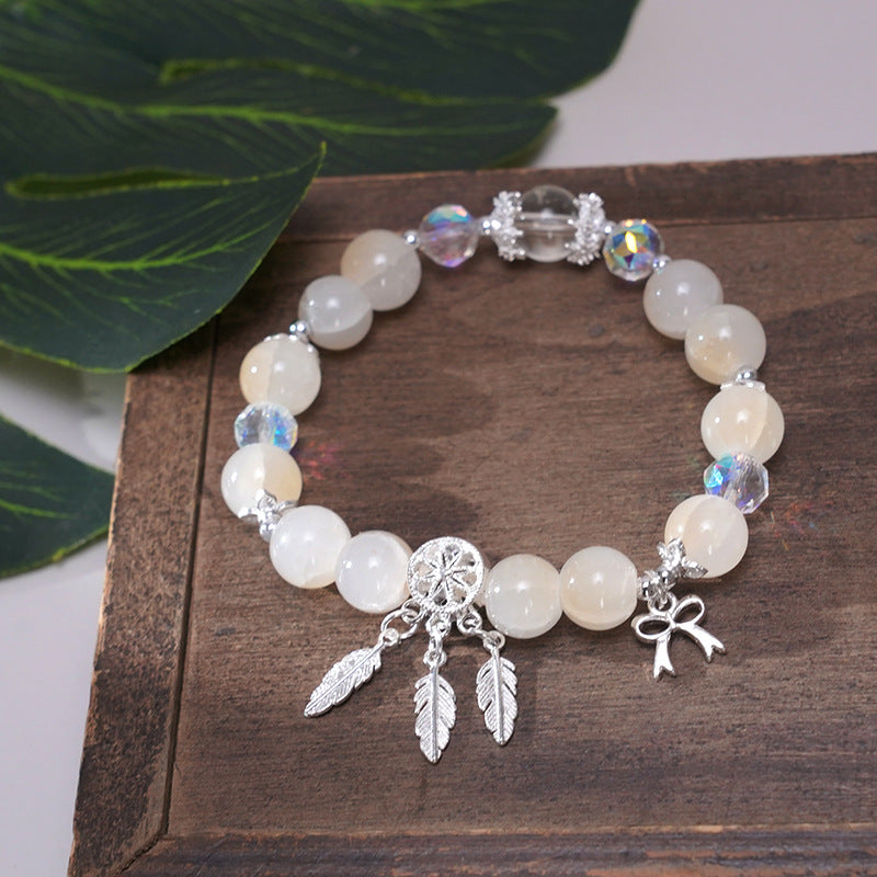 Wholesale Handmade Glass Beaded Butterfly Dreamcatcher Bracelet for Women Travel Souvenir Gift Fashion Jewelry Accessory