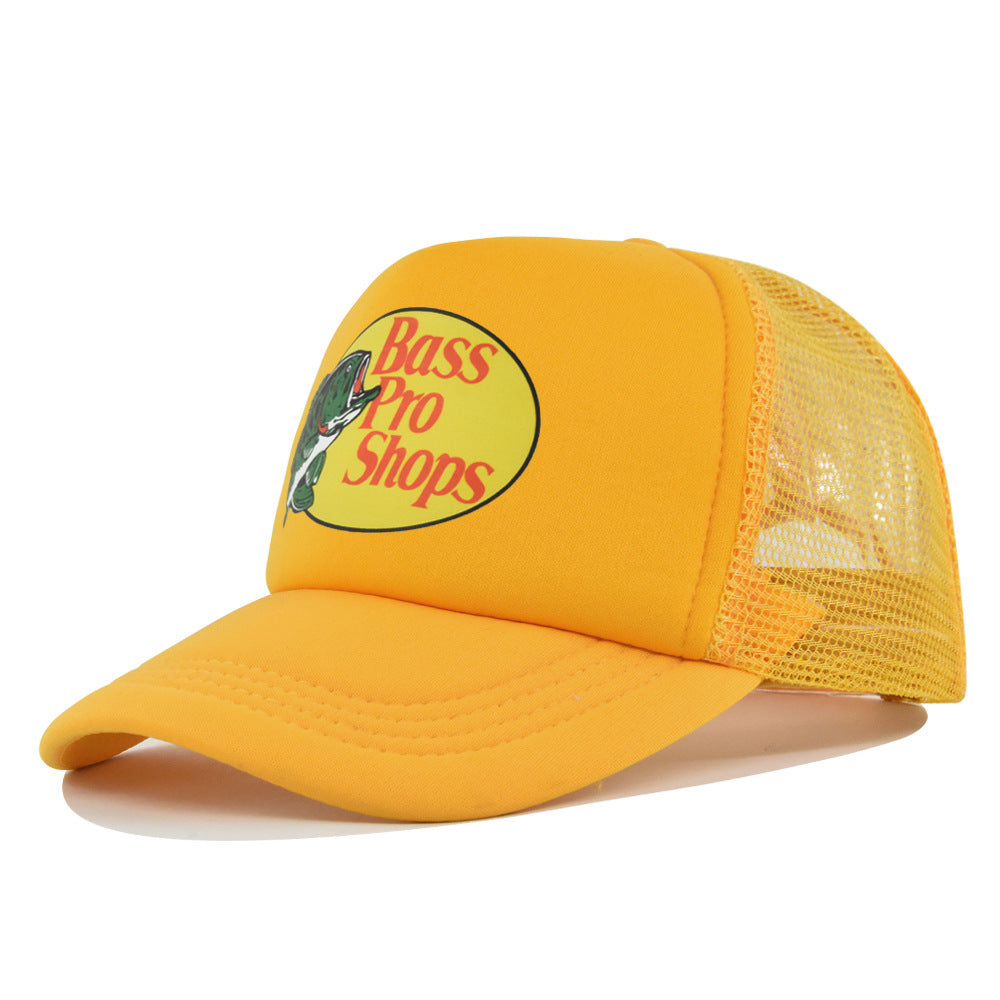 Wholesale Printed fish silk screen cap summer net Hat