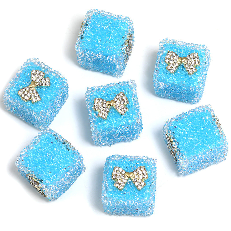 Wholesale of 5pcs Water Diamond Sugar Beads Butterfly Five Pointed Star Square Diamond Ball Beads ACC-BDS-BLG009