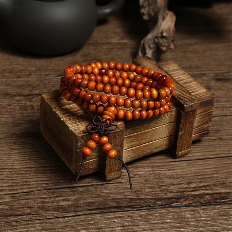 Wholesale 108 pieces multi-circle  sandalwood beads bracelet