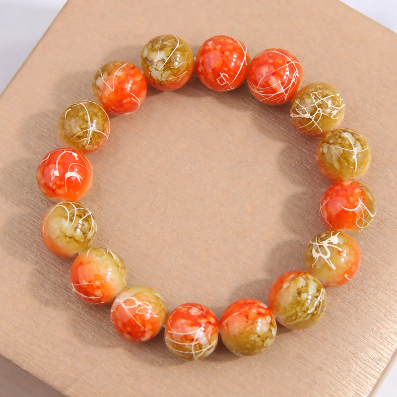 Wholesale OL Two-color Beads Ladies Bracelet ACC-BT-Weiy025