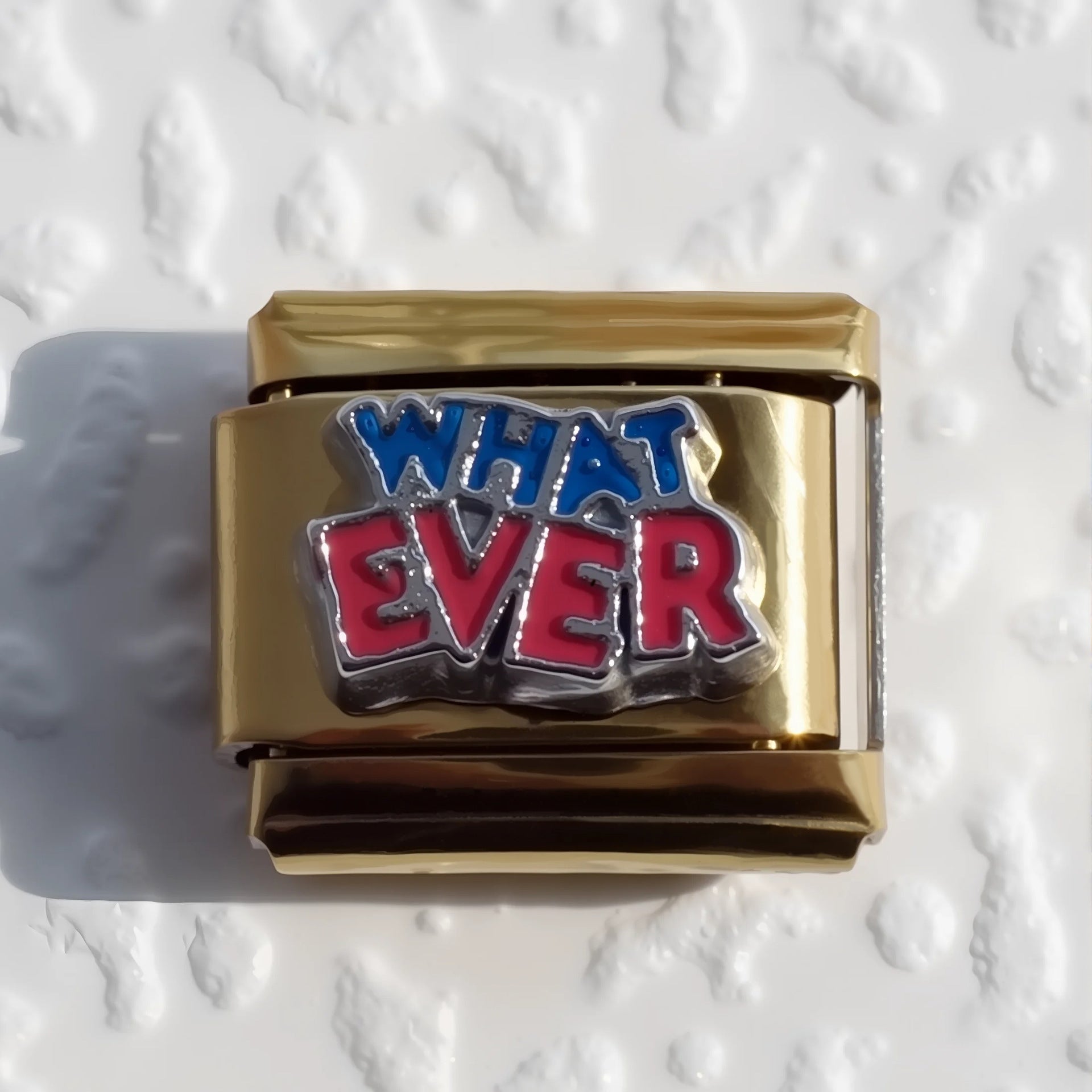 Wholesale 5pcs Italian Charm Bracelet 9mm DIY Splicing Gold Plated Heart Stainless Steel Composable Bracelet