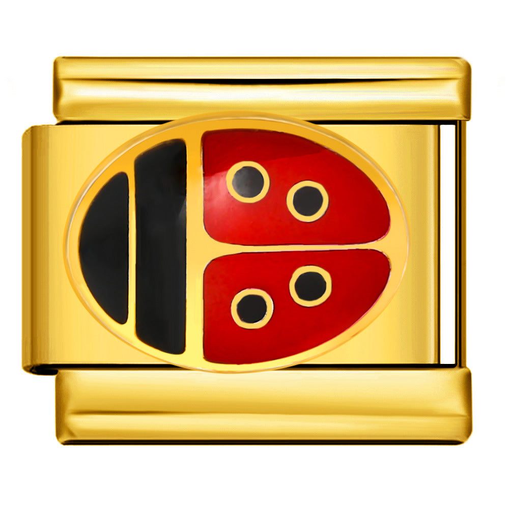 Wholesale Italian Charm Bracelet 9mm DIY Splicing Cute Creative Stainless Steel Composable Bracelet