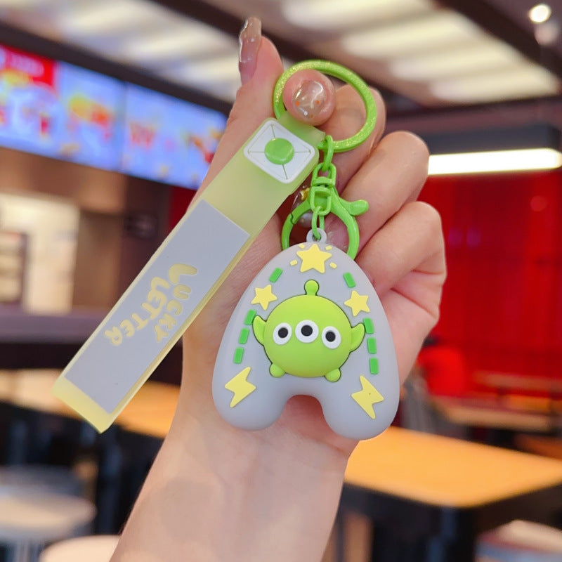 Wholesale Cartoon English Alphabet Animal Story Keychain