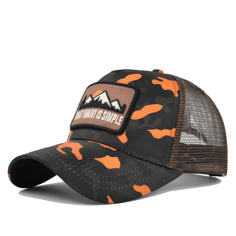 Wholesale Embroidered hill animal summer sunshade net hat