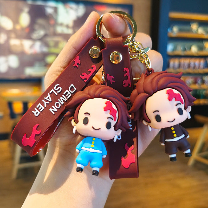 Wholesale Cartoon PVC Soft Keychain Cute Keychain ACC-KC-DingMing001