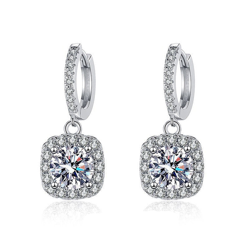 Wholesale Moissanite 925 Sterling Silver Earrings
