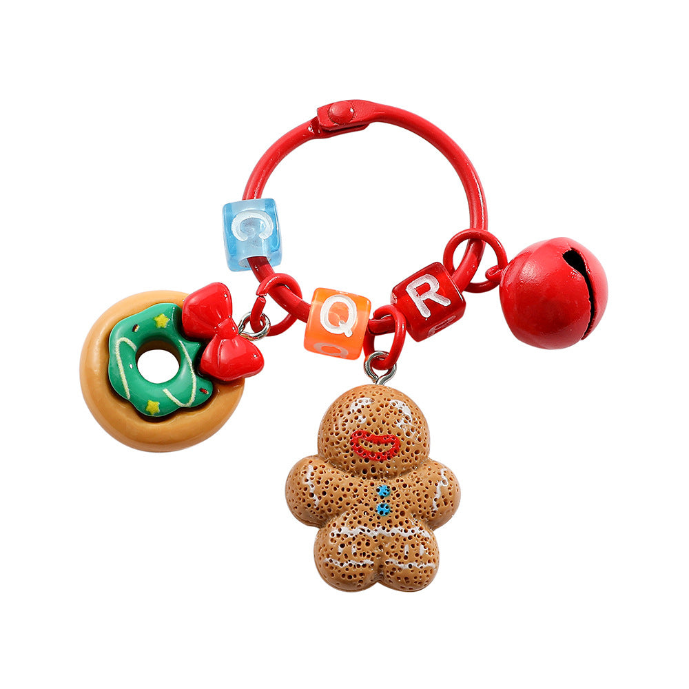 Wholesale Christmas Cute Santa Claus Snowman Keychain  ACC-KC-KeFeng003