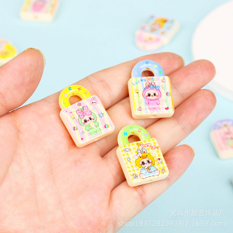 Wholesale random 10pcs Creative Handbag  Focal Beads DIY Bead Accessories ACCVIP