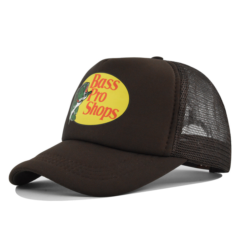 Wholesale Printed fish silk screen cap summer net Hat