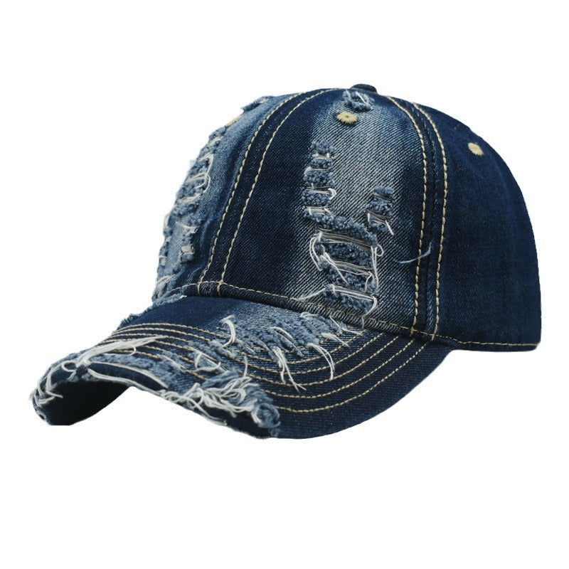 Wholesale Distinctive Denim Baseball Cap Distressed Cap