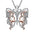 Wholesale  butterfly diamond pendant personalized creative face butterfly necklace