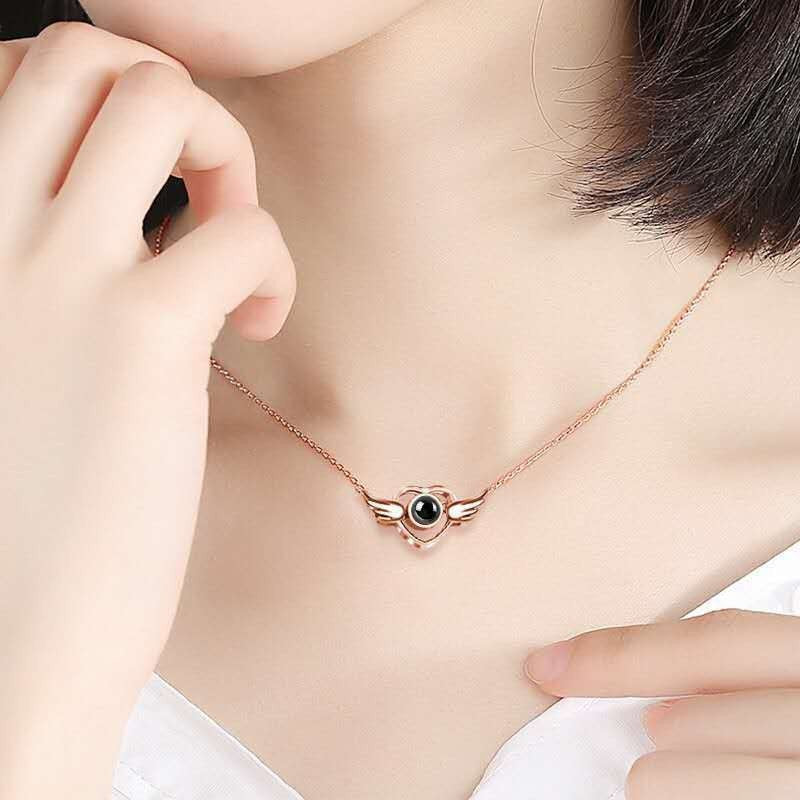 Wholesale Valentine's Day Angel Wings Necklace ACC-NE-Shiyu002