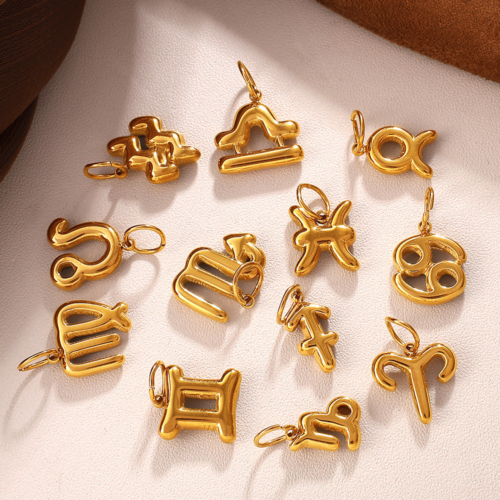 Wholesale  Twelve Contions Stainless Steel  Charms