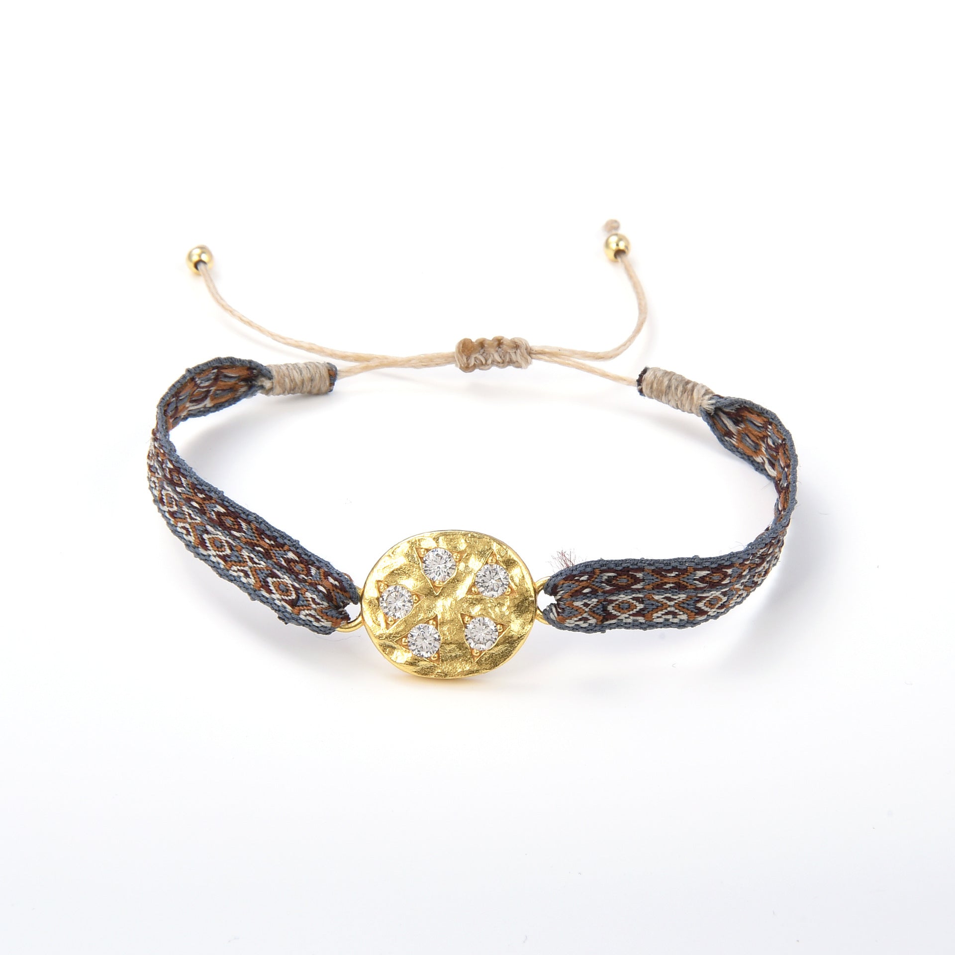 Wholesale micro-embellished Nepalese ethnic style retro hand rope bracelet ACC-BT-Qiqi002